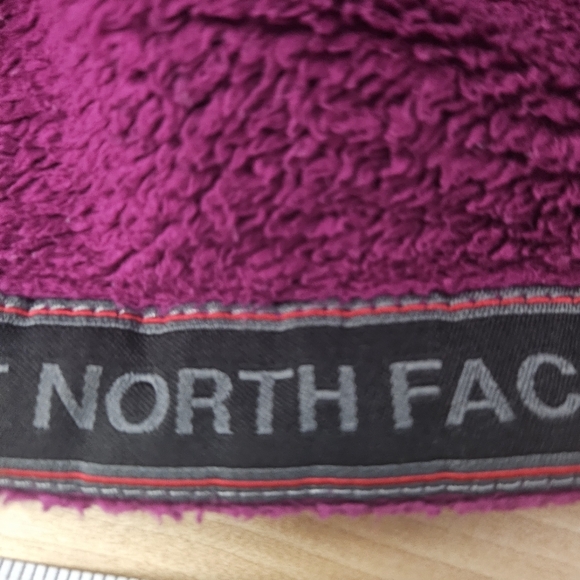 The North Face Size Small Fuchsia Fleece Hooded Womens Full Zip - Picture 6 of 11
